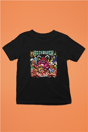 Backtrack Baskılı Unisex Siyah Çocuk Tişört