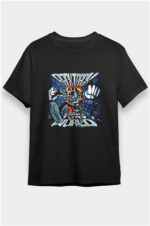 Backtrack Baskılı Unisex Siyah Tişört