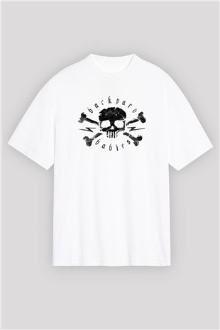 Backyard Babies Beyaz Oversize Tişört Oversize T-shirt - TişörtFabrikası
