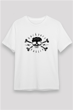 Backyard Babies Beyaz Unisex Tişört T-Shirt - TişörtFabrikası