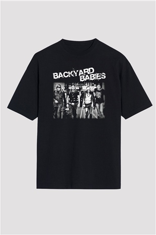 Backyard Babies Siyah Unisex Oversize Tişört T-Shirt