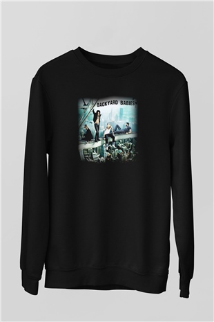 Backyard Babies Siyah Unisex Sweatshirt