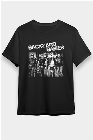 Backyard Babies Siyah Unisex Tişört T-Shirt - TişörtFabrikası