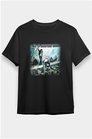 Backyard Babies Siyah Unisex Tişört T-Shirt - TişörtFabrikası
