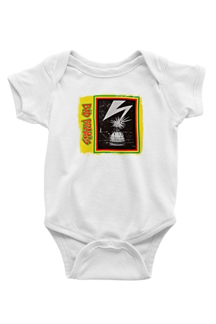 Bad Brains Baskılı Unisex Beyaz Bebek Body - Zıbın