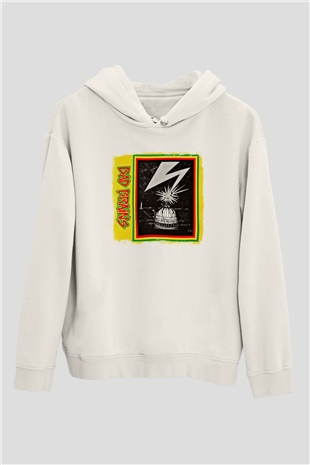 Bad Brains Baskılı Unisex Beyaz Hoodie
