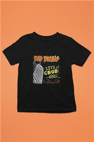 Bad Brains Baskılı Unisex Siyah Çocuk Tişört