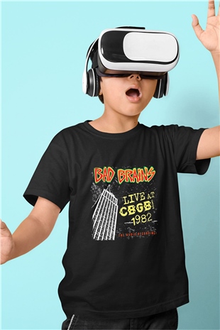 Bad Brains Baskılı Unisex Siyah Çocuk Tişört
