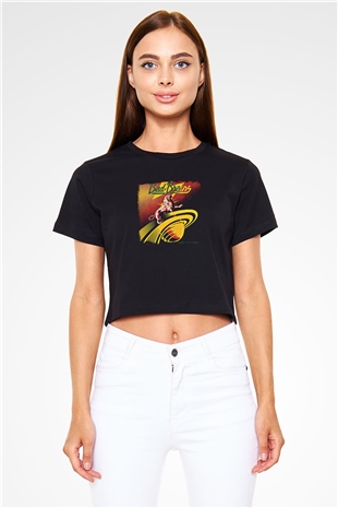 Bad Brains Baskılı Unisex Siyah Crop Top Tişört