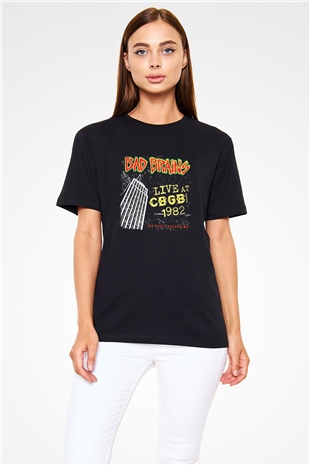 Bad Brains Baskılı Unisex Siyah Tişört