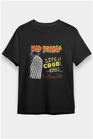 Bad Brains Baskılı Unisex Siyah Tişört