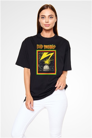 Bad Brains Siyah Unisex Oversize Tişört T-Shirt