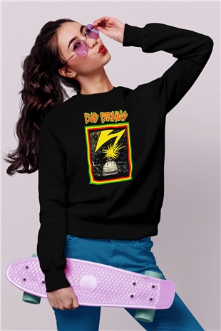 Bad Brains Siyah Unisex Sweatshirt