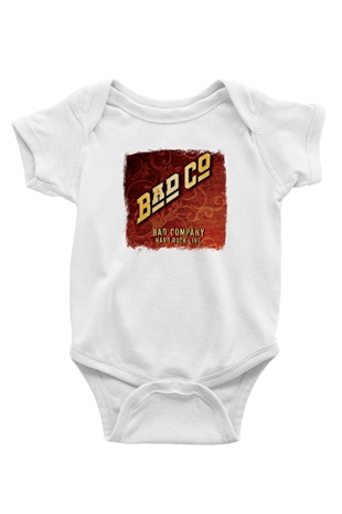 Bad Company Baskılı Unisex Beyaz Bebek Body - Zıbın