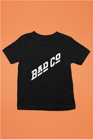 Bad Company Baskılı Unisex Siyah Çocuk Tişört