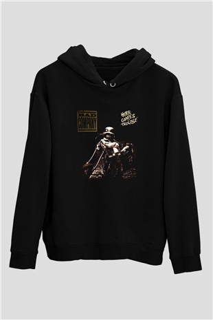 Bad Company Baskılı Unisex Siyah Hoodie