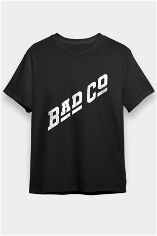 Bad Company Baskılı Unisex Siyah Tişört