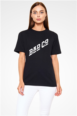 Bad Company Baskılı Unisex Siyah Tişört