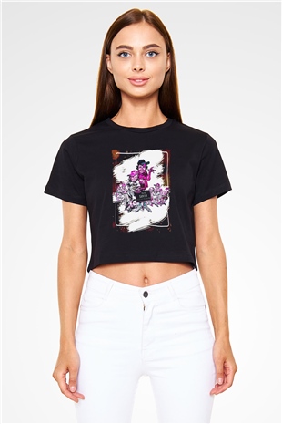 Bad News Bears Siyah   Crop Top Tişört