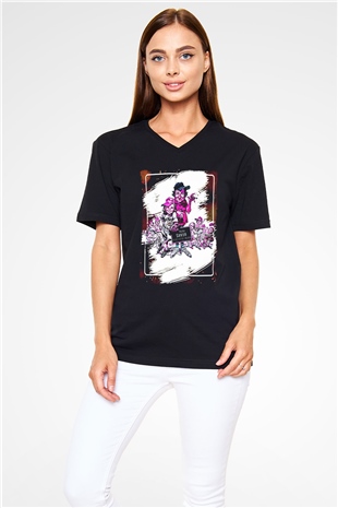 Bad News Bears Siyah Unisex  V Yaka Tişört