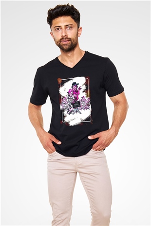 Bad News Bears Siyah Unisex  V Yaka Tişört