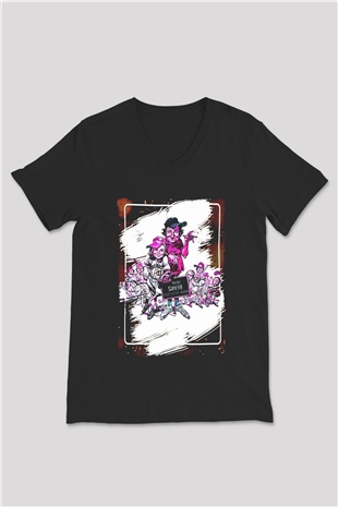 Bad News Bears Siyah Unisex  V Yaka Tişört