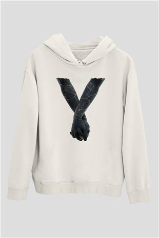 Bad Omens Baskılı Beyaz Unisex Kapüşonlu Sweatshirt