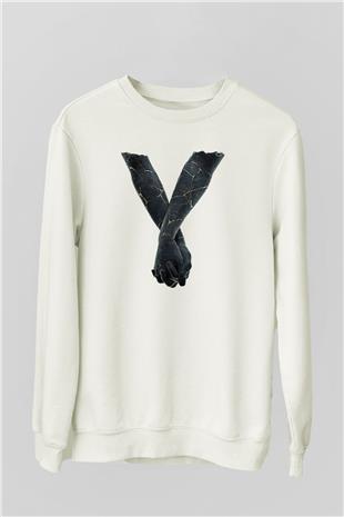 Bad Omens Baskılı Beyaz Unisex Sweatshirt