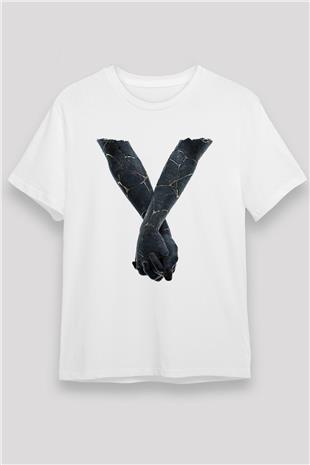 Bad Omens Baskılı Unisex Beyaz Tişört - Tshirt