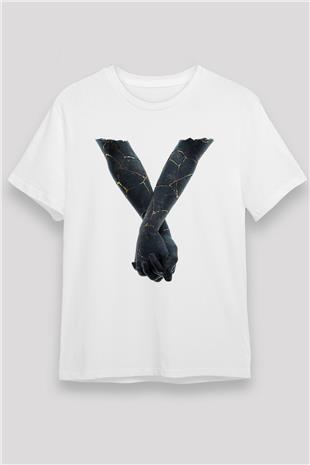Bad Omens Baskılı Unisex Beyaz Tişört - Tshirt