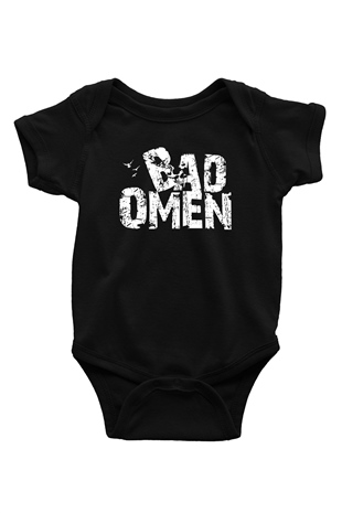 Bad Omens Baskılı Unisex Siyah Bebek Body - Zıbın