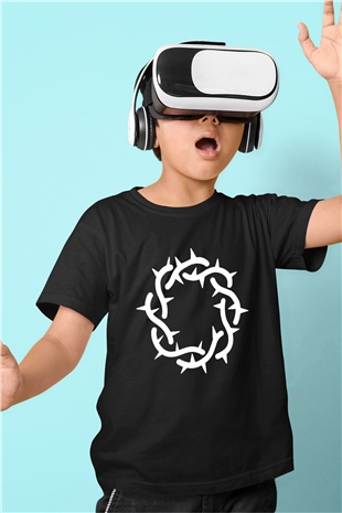 Bad Omens Baskılı Unisex Siyah Çocuk Tişört - Tshirt
