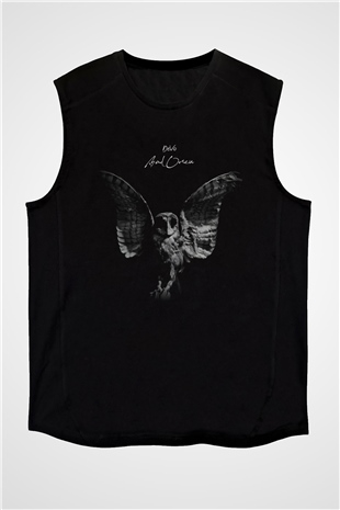 Bad Omens Baskılı Unisex Siyah Kolsuz Tişört - Tshirt