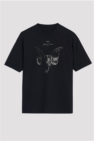 Bad Omens Baskılı Unisex Siyah Oversize Tişört - Tshirt