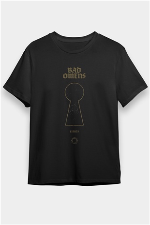 Bad Omens Baskılı Unisex Siyah Tişört - Tshirt