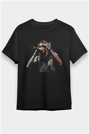Bad Omens Baskılı Unisex Siyah Tişört - Tshirt