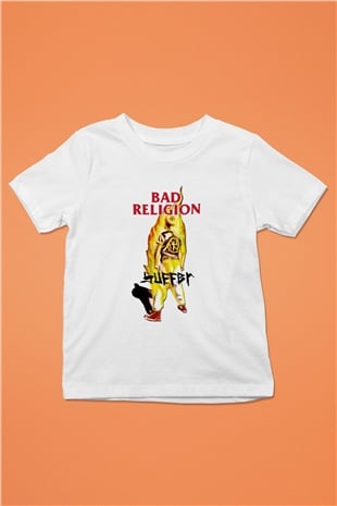 Bad Religion Baskılı Beyaz Unisex Çocuk Tişört