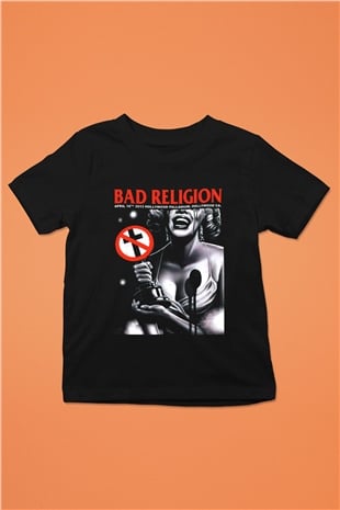 Bad Religion Baskılı Siyah Unisex Çocuk Tişört
