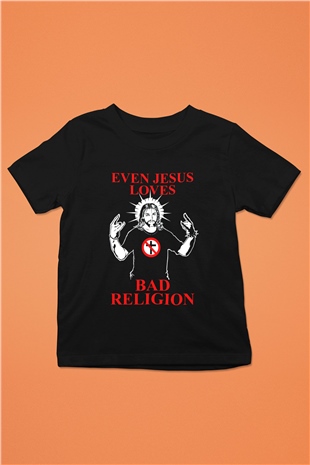 Bad Religion Baskılı Siyah Unisex Çocuk Tişört