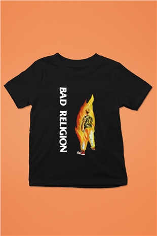 Bad Religion Baskılı Siyah Unisex Çocuk Tişört