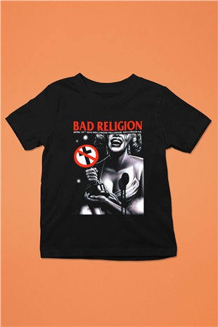 Bad Religion Baskılı Siyah Unisex Çocuk Tişört