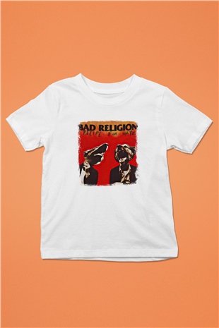 Bad Religion Baskılı Unisex Beyaz Çocuk Tişört