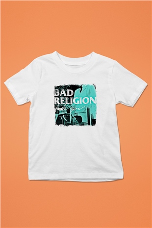 Bad Religion Baskılı Unisex Beyaz Çocuk Tişört