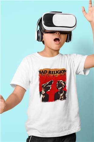 Bad Religion Baskılı Unisex Beyaz Çocuk Tişört