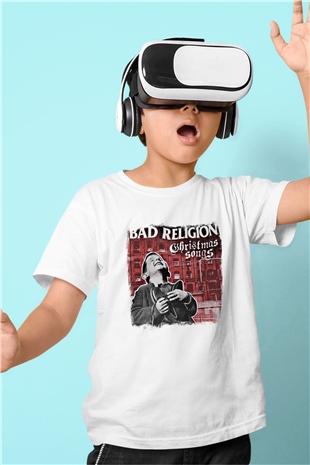Bad Religion Baskılı Unisex Beyaz Çocuk Tişört
