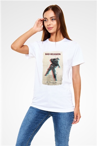 Bad Religion Baskılı Unisex Beyaz Tişört