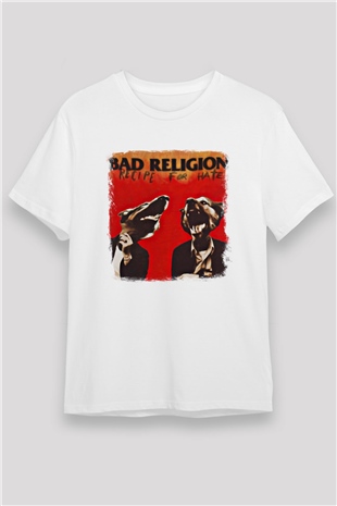 Bad Religion Baskılı Unisex Beyaz Tişört