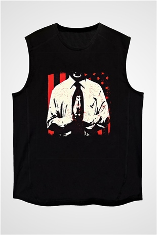 Bad Religion Baskılı Unisex Siyah Kolsuz Tişört