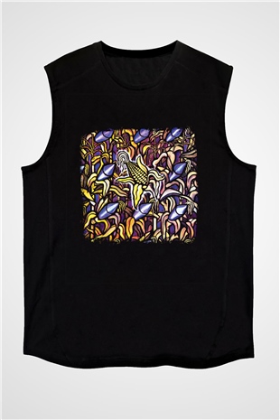 Bad Religion Baskılı Unisex Siyah Kolsuz Tişört