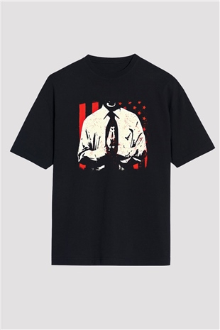 Bad Religion Baskılı Unisex Siyah Oversize Tişört